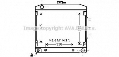 AVA QUALITY COOLING ms2032 -  Радиатор, охлаждение двигателя